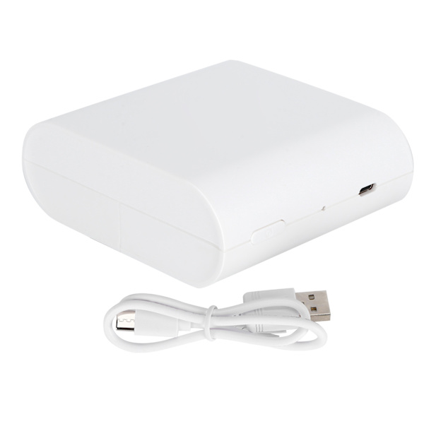Mini-skrivare 200DPI Vit Fickbar Bärbar 9.8x8.5x3.7cm TypeC Termisk Skrivar Enhet 5V/1A