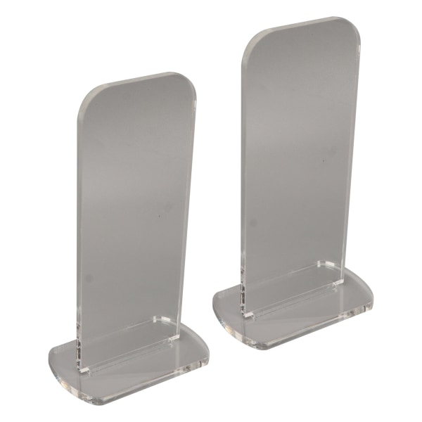 2 stk. Akryl Boksehandske Stativ Vertikal Boksehandske Display Stativ Akryl Handsker Holder Transparent