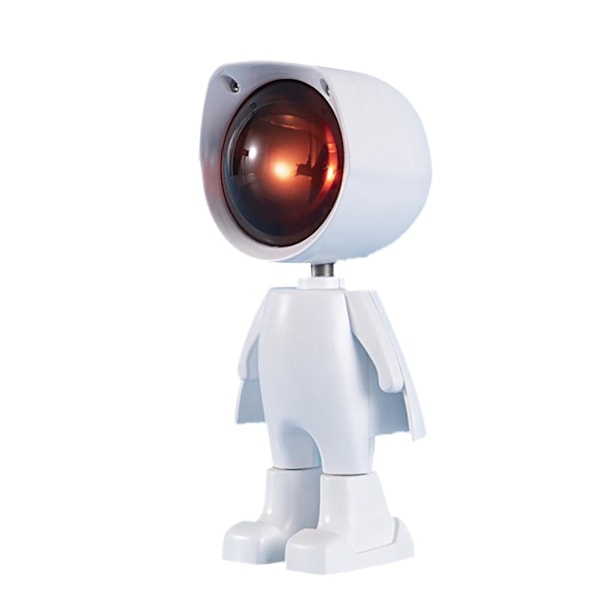 Solnedgangsbord Projektionslys Robotfigur LED Kunstprojektionslampe 360 Graders Lampe til Hjem Bar Festdekoration