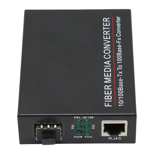 Fiber Transceiver Holdbar TBC‑MC3300E‑SFP 100M SFP RJ45 Fiberoptisk Router 100‑240VUK Plugg