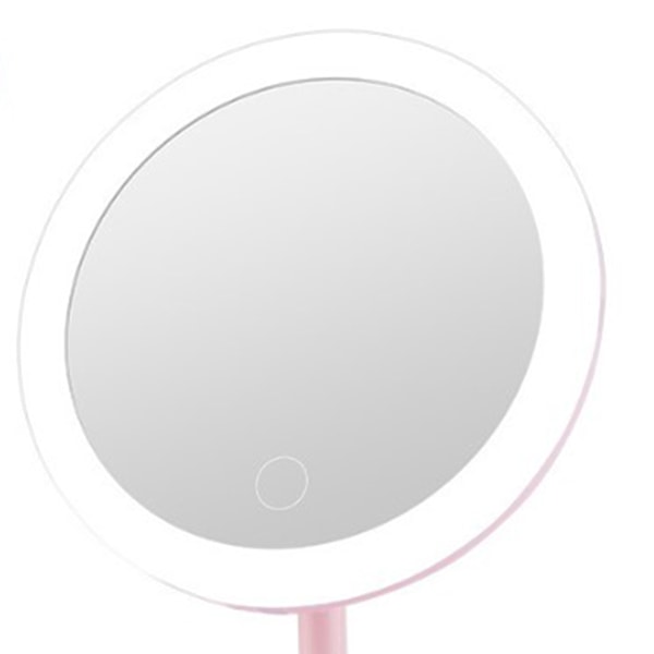 LED-upplyst sminkningsspegel USB-laddningsbar justerbar påfyllningsljus bärbar skrivbordsspegel