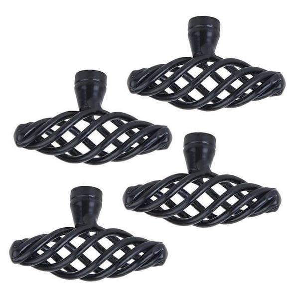 Nordic Cage Pull Handle Alloy Door Knobs Creative Design 4pcs Black