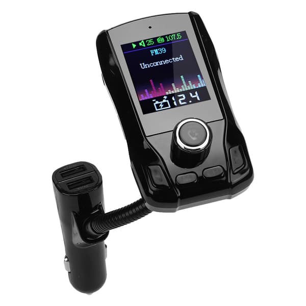 1,8 tommers TFT 360° rotasjon bil MP3-spiller lader trådløs FM39 Bluetooth-sender