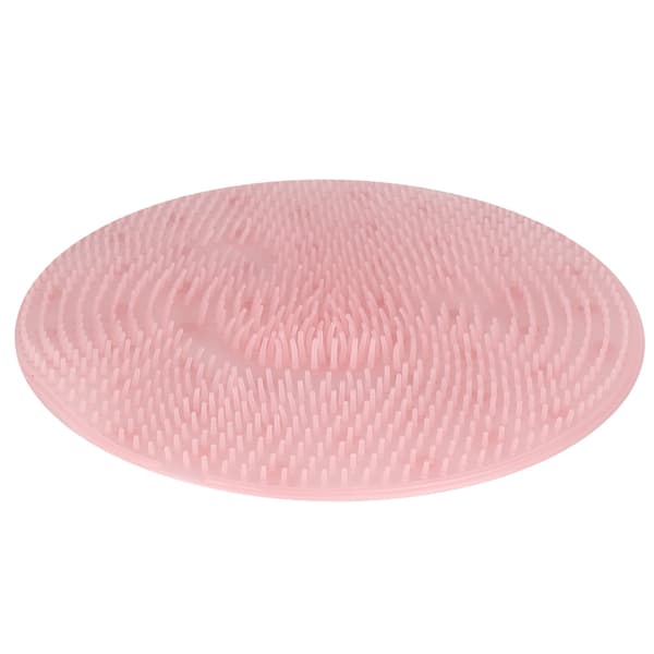 Fotgnuggande ryggmassagekudde Halkfri sugkoppsmassageplatta för badrum (rosa)