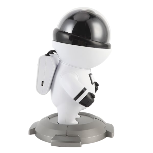 Tähti LED-yövalo projektori USB-astronautti tähtiprojektori lamppu RGB-ympäristön projektiovalo Lasten syntymäpäivälahja Valkoinen
