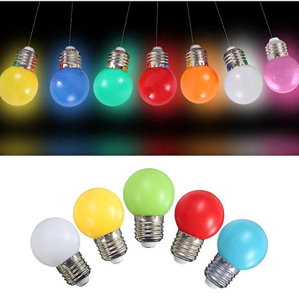 45 x 220V E27 1W Energiaa Säästävä LED-pallolamppu Lämmin Valkoinen-