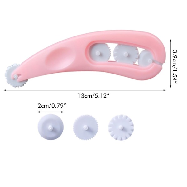 4 kpl Fondant-leikkuri Embossing Rolls Kakun koristeluväline Fondant-rulla DIY-kakunkoristeluun