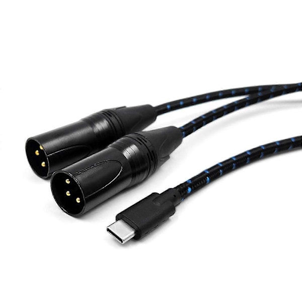 Type C - 2 XLR 3-nastainen Type C - XLR uros-uros USB C - 2 XLR uros 50cm 300cm
