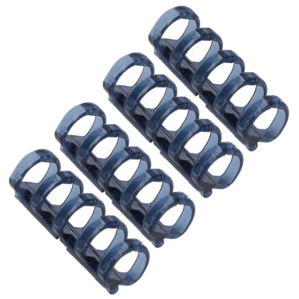 20 stk. Permringer Segmentert Design Holder 60 Ark 11 mm Permtykkelse Kontorrekvisita Blå