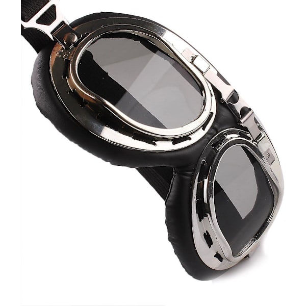 Vintage Motorcykel Aviator Pilot Goggles til vindtæt sol UV-beskyttelse