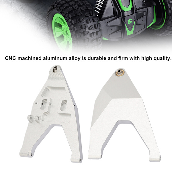 2kpl metallinen etujoustinvarren vetotanko TRAXXAS UDR RC -kuorma-automallille (hopea)