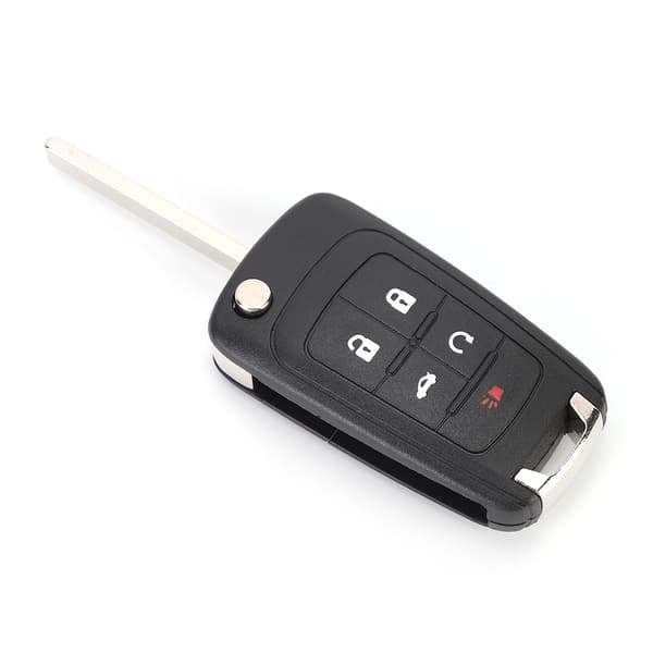 5 knapper Flip Key Fob Case Shell Cover erstatning passer til Chevrolet Camaro 2010-2013