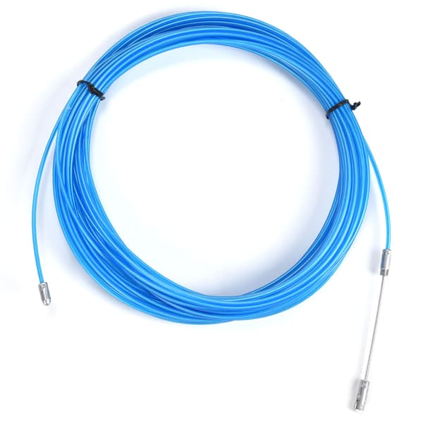 Stålwire Kabel Multifunktionel Anti Oxidation Plastbelagt Reb til Hejseløft Trækkraft Blå Farve (25m 82ft)