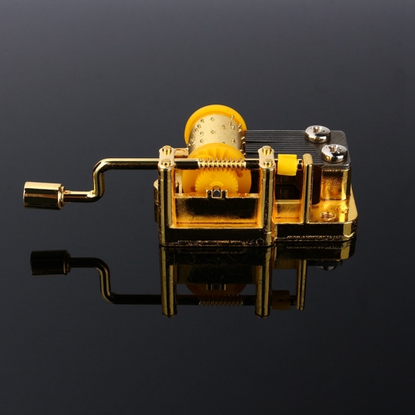 Cool 18 toner DIY Mechanical Musical Box Golden Music Movement