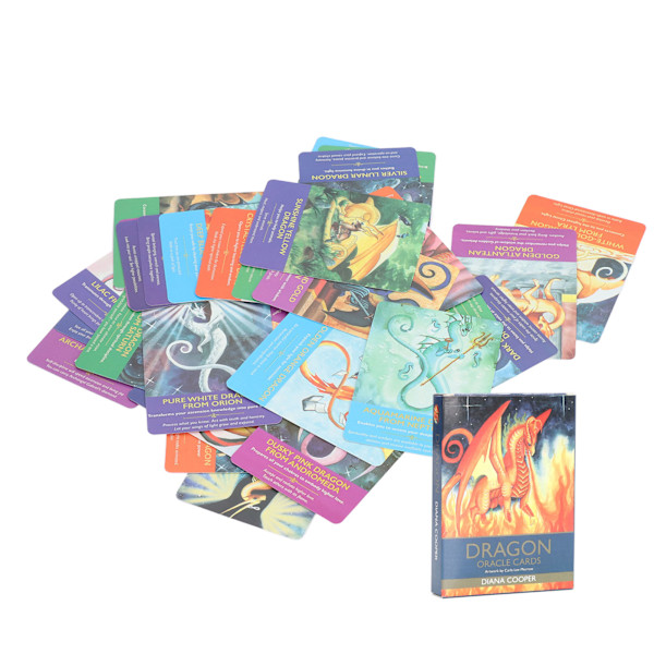 Divination Card Dragons Form Fremtid Fortælling Mystisk Hemmelig Verden Tarot Kort til Spil Gave