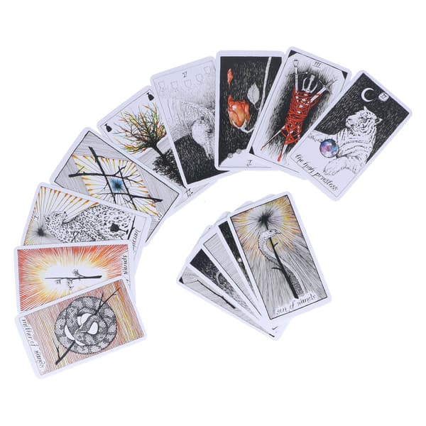 Vilde Tarotkort Ukendt Tarotdæk Hologram Papir Spådom Spillekort Spil
