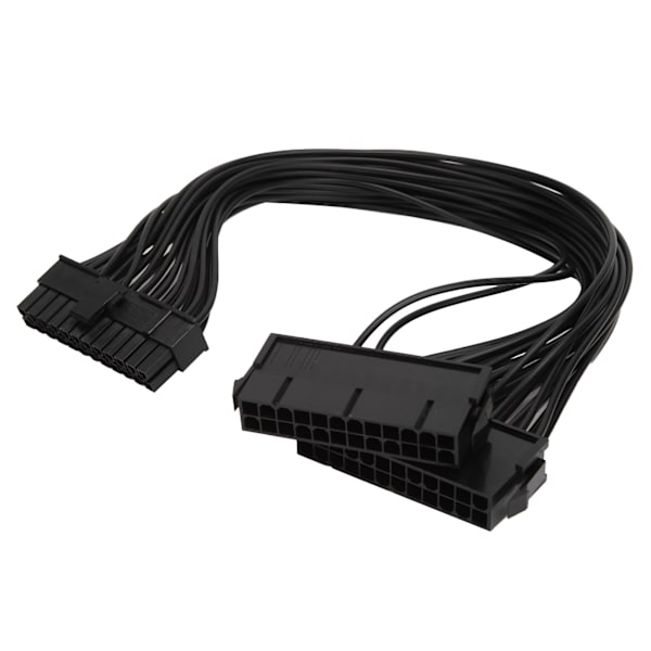 5 st Dual Power Supply Start Cable ATX 24Pin till moderkort Synkron förlängningssladd
