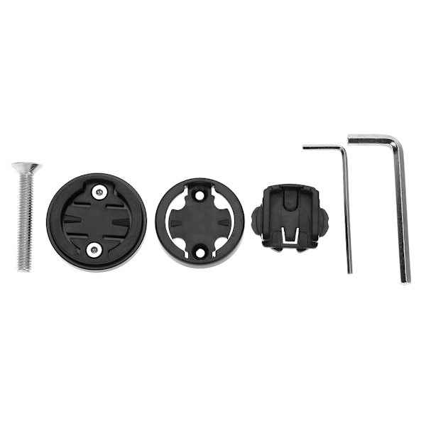 Cykelstamme Top Cap Computer Stopur Holder til Garmin/Bryton/Cateye (sort)