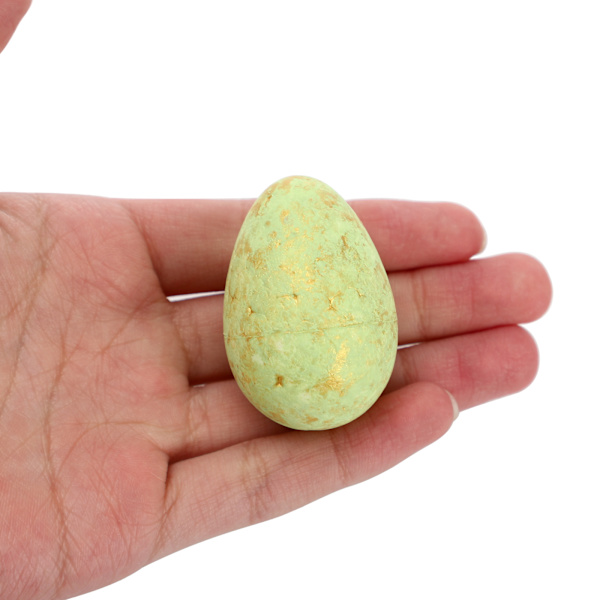Påskägg prydnad Mini skumägg med korg för hantverk och vårens påskfestdekorationer