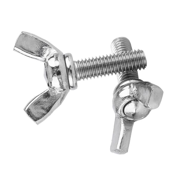 5 stk. pose 304 rustfrit stål vingemøtrikker bolte vingebolt maskintilbehør (M5 * 16mm)