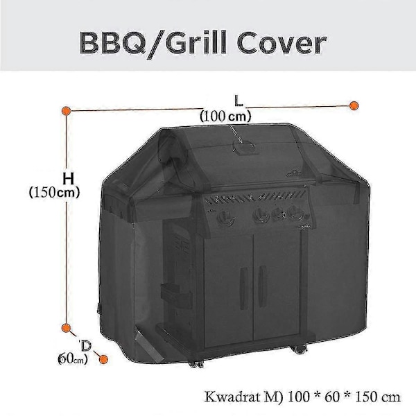 Vedenpitävä BBQ-grillin suojus - 5 kokoa saatavilla 190*71*117cm