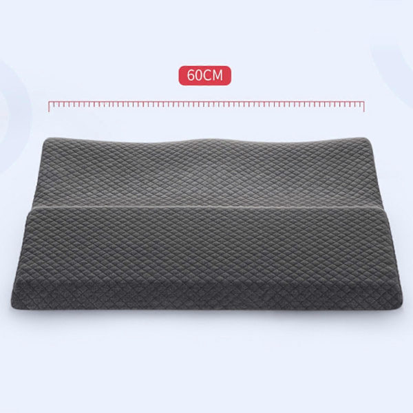 Benhöjdskudde Portabel Ergonomisk Memory Foam för Läsning Hem Sovrum-Grå- Grå