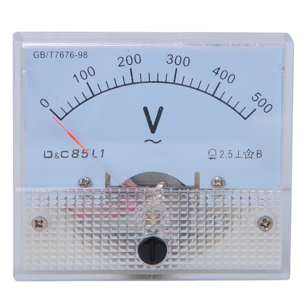 AC Pointer Voltmeter 0-500V Skalaområde Spændingstest Måler Detektor Panelmetre