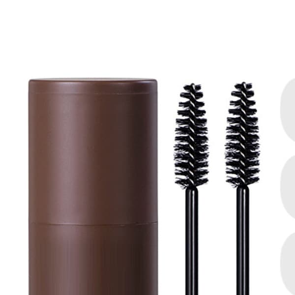 Ögonbrynsstämpelkit 10 schabloner 2 borstar Ögonbrynsmakeup-puder för hårfäste Ansiktskontur Brun