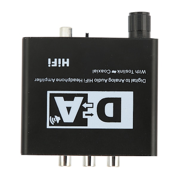 Digital til analog konverter HD AC digital til analog L/R RCA konverter med volumkontroll for HDTV