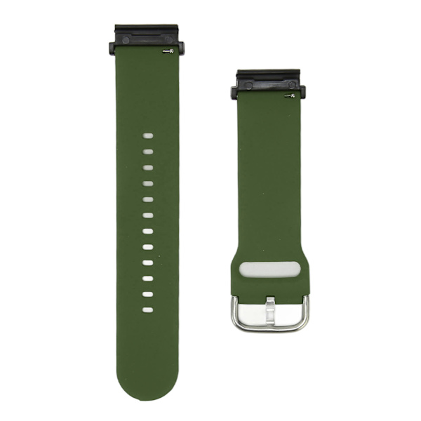 22 mm silikone urrem Smart Sports urrem udskiftning til Garmin Fenix ​​7 6 5 OD Grøn