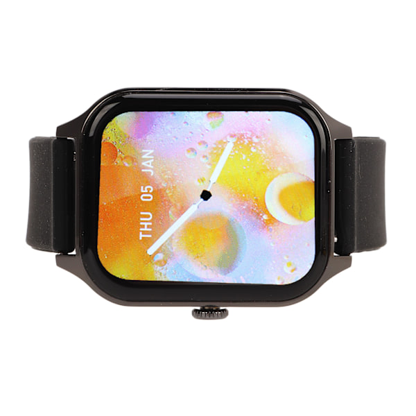 1,83 tommer GT40 Smart Watch HD Fuld Skærm 128Mb IP67 Vandtæt Smart Watch Støtte Bluetooth Opkald Sort