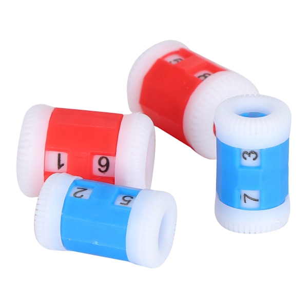 Plast Stickräknare Stickning Virkning Stygnmarkör Rad Ring Symaskin Tillbehör Färg (2xL 2xS )