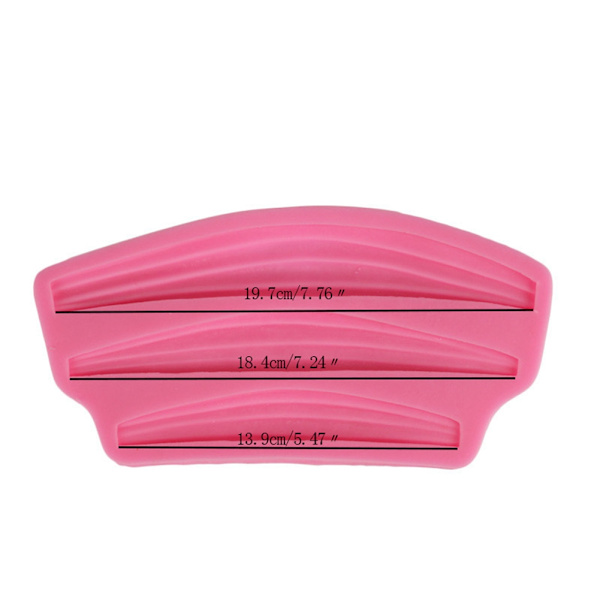 3 storlekar bandform DIY silikonform för bakning fondant cupcake dessert