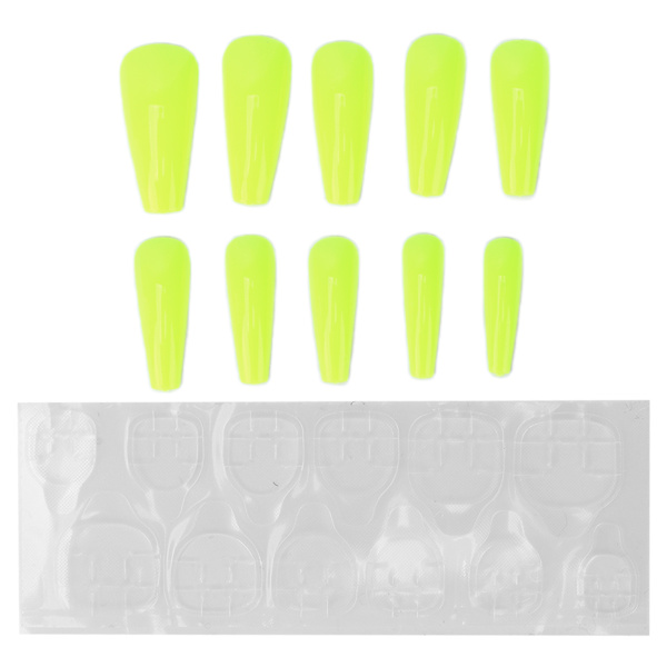 10 stk Pure Color Full Cover Falske Nail Kvinder Piger Elegant Moderigtigt Fake Nail Tip Manicure ToolN5354-01