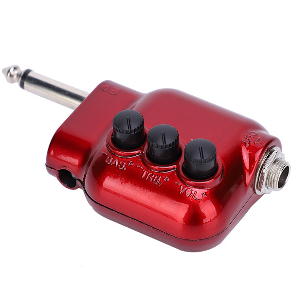 Pickup power Hög bas Volymkontroll Impedansmatchning för akustisk gitarr ukulele