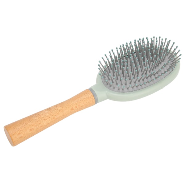 Detangling av hårborste Bärbart trähandtag för hårbotten Massagepaddel borste stylingverktyg för vått torrt hår