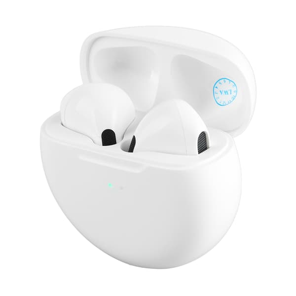 Trådløse ørepropper Multifunksjon HD Støyreduserende HiFi Stereo Lyd Dyp Bass Bluetooth Øretelefoner Hvit