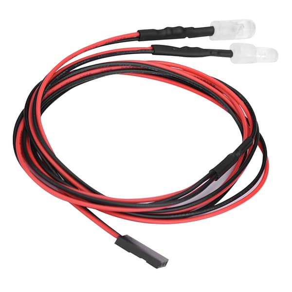 2 STK 5 mm Forlygter RC Tilbehør LED-lys til 1/10 Model Drift Bil Køretøj (12# Rødt Lys)