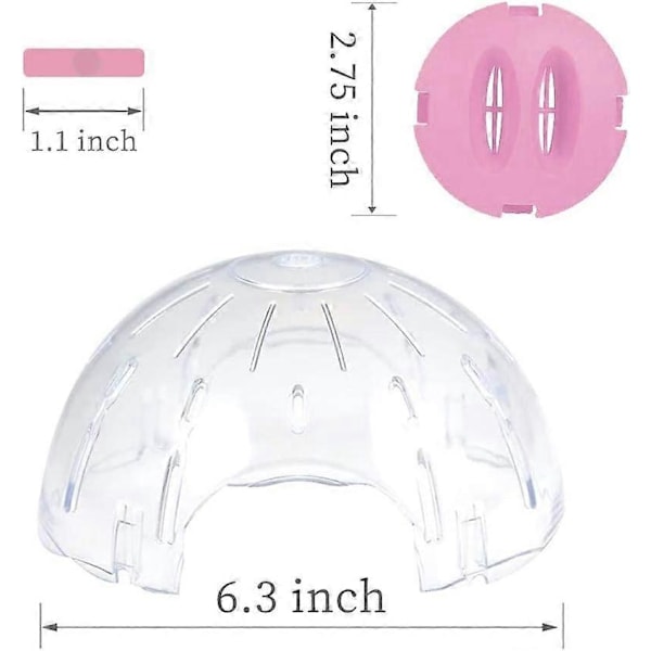 Hamsterboll 16 cm, Hamsterhjul, Träningshjul i plast för smådjur