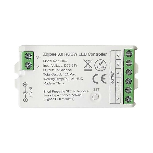 Zigbee 3.0 WiFi LED Controller 2.4GHz RGBW LED Strip