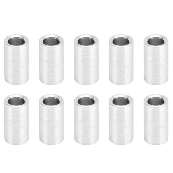 10Pcs Aluminum Alloy Spacer Round Unthreaded Standoff Support Accessories Outer Diameter 6mmLong 9mm