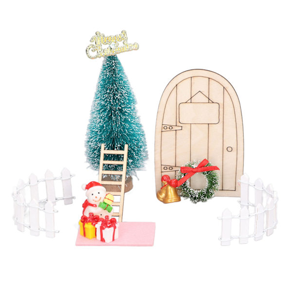 Dukkehus juledekoration 1:12 miniature scene levende form udsøgt design dukkehus tilbehør