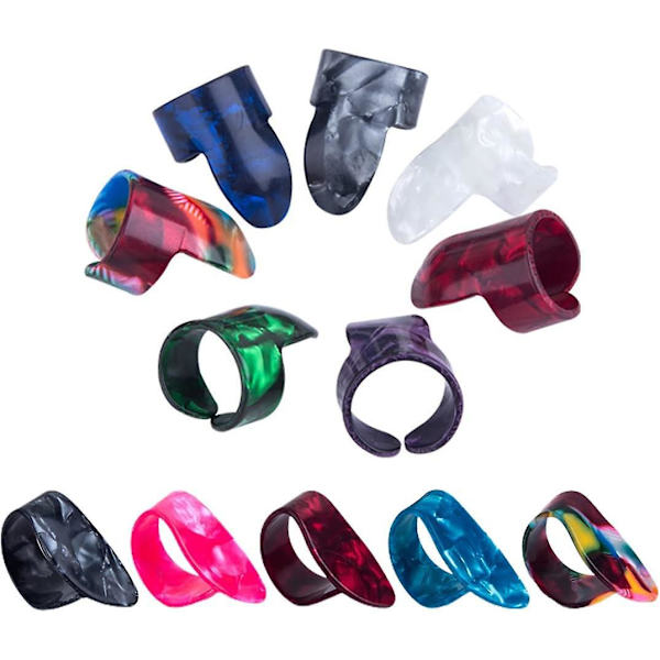 Guitar Pick Mediator Set - 12 st (slumpmässiga färger)