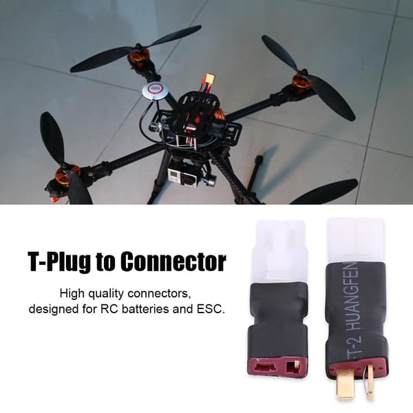 T-Plug Hun til Tamiya Han + T-Plug Han til Tamiya Hun Stik RC Batteristik