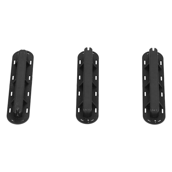 3 st/set Surfbräda Roder Groove Plast Fenad Box Plug Fen Plug Bas med SkruvarSvart