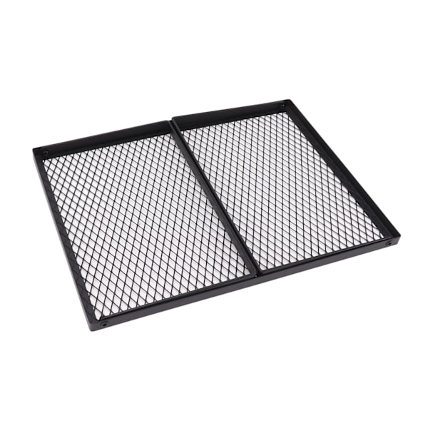 Sammenklappelig Bålgrill Varmebestandig Heavy Duty Bærbar Udendørs Camping Grill til Picnic Have Terrasse 40 X 30cm med Gaffel