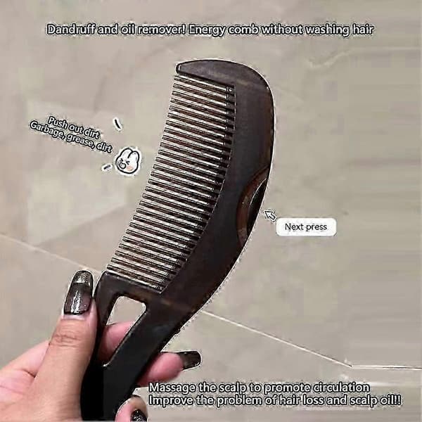 2025 Dandruff Relief Comb Ihålig tandhårborste Skalpmassage Minska klåda 3pcs