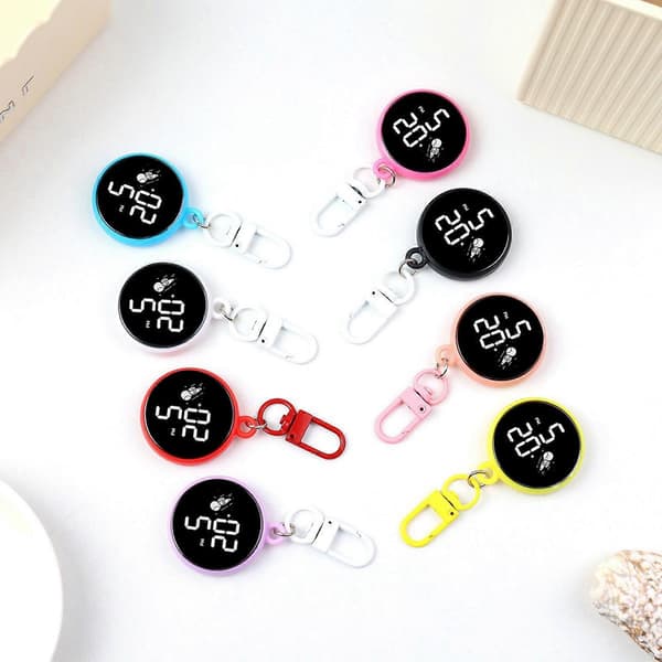 User-Friendly Round Keychain Watch Creative Key Holder Charm for Personal Style Enhancement in Various Activities 2 2