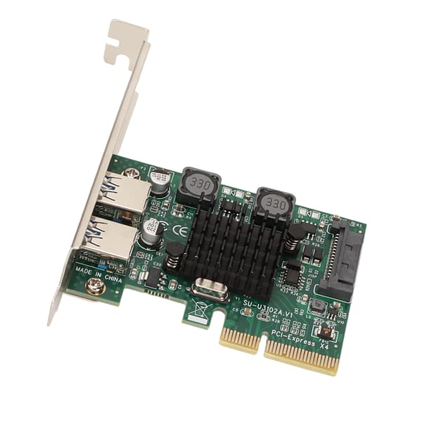 USB3.2 Udvidelseskort 2 Porte Høj Hastighed 10Gbps ASM3142 Chip USB Udvidelseskort til Win Xp til Win7 til Win8 til Win10