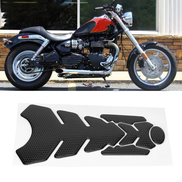 3D Moottoripyörän polttoainesäiliön suojatarra YamahaBlackille